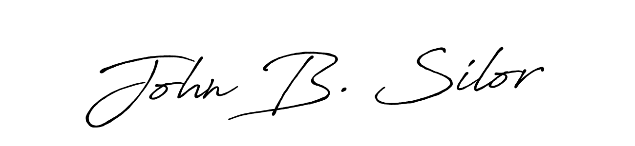 Make a beautiful signature design for name John B. Silor. Use this online signature maker to create a handwritten signature for free. John B. Silor signature style 7 images and pictures png