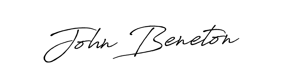 Design your own signature with our free online signature maker. With this signature software, you can create a handwritten (Antro_Vectra_Bolder) signature for name John Beneton. John Beneton signature style 7 images and pictures png