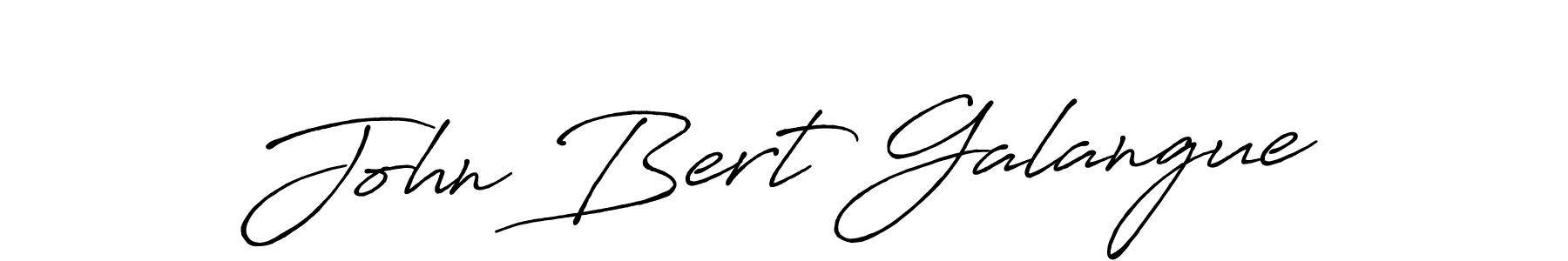 Also we have John Bert Galangue name is the best signature style. Create professional handwritten signature collection using Antro_Vectra_Bolder autograph style. John Bert Galangue signature style 7 images and pictures png