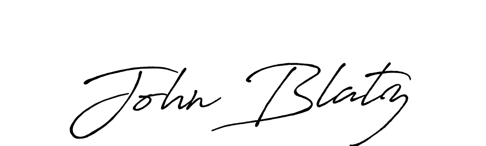 Create a beautiful signature design for name John Blatz. With this signature (Antro_Vectra_Bolder) fonts, you can make a handwritten signature for free. John Blatz signature style 7 images and pictures png