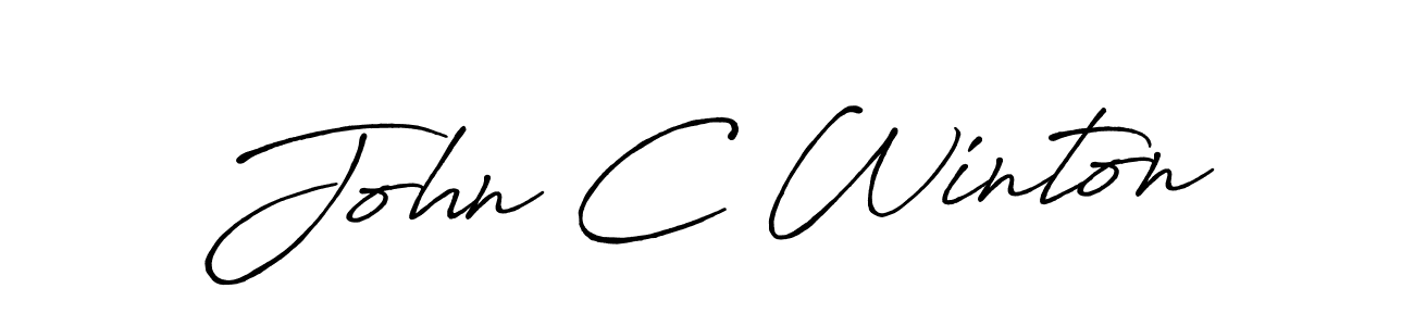 You should practise on your own different ways (Antro_Vectra_Bolder) to write your name (John C Winton) in signature. don't let someone else do it for you. John C Winton signature style 7 images and pictures png