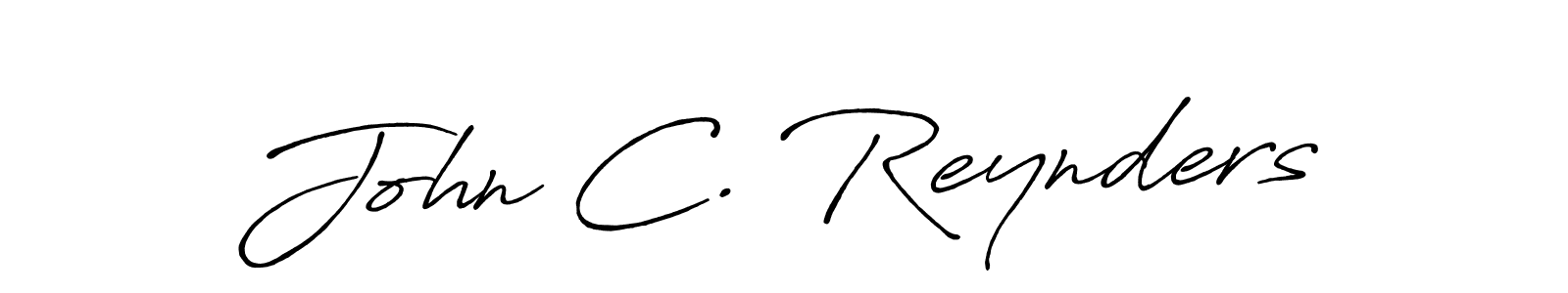 How to make John C. Reynders signature? Antro_Vectra_Bolder is a professional autograph style. Create handwritten signature for John C. Reynders name. John C. Reynders signature style 7 images and pictures png