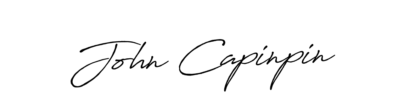 Use a signature maker to create a handwritten signature online. With this signature software, you can design (Antro_Vectra_Bolder) your own signature for name John Capinpin. John Capinpin signature style 7 images and pictures png