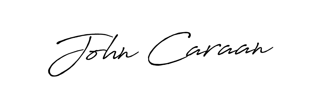 John Caraan stylish signature style. Best Handwritten Sign (Antro_Vectra_Bolder) for my name. Handwritten Signature Collection Ideas for my name John Caraan. John Caraan signature style 7 images and pictures png