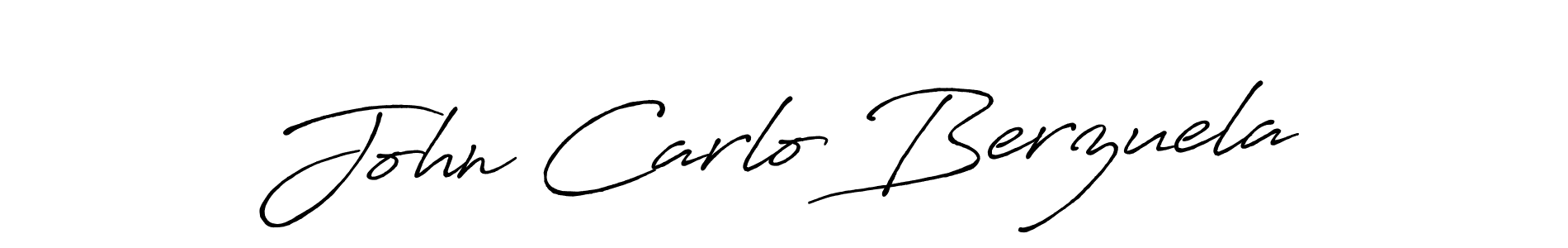 Design your own signature with our free online signature maker. With this signature software, you can create a handwritten (Antro_Vectra_Bolder) signature for name John Carlo Berzuela. John Carlo Berzuela signature style 7 images and pictures png