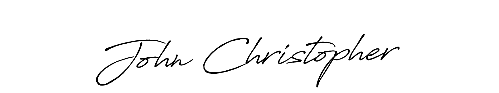 How to make John Christopher name signature. Use Antro_Vectra_Bolder style for creating short signs online. This is the latest handwritten sign. John Christopher signature style 7 images and pictures png