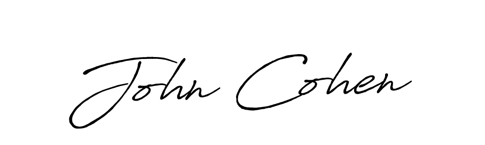 Create a beautiful signature design for name John Cohen. With this signature (Antro_Vectra_Bolder) fonts, you can make a handwritten signature for free. John Cohen signature style 7 images and pictures png