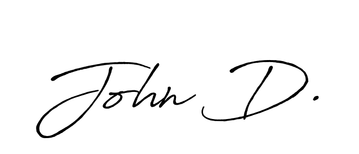 Also You can easily find your signature by using the search form. We will create John D. name handwritten signature images for you free of cost using Antro_Vectra_Bolder sign style. John D. signature style 7 images and pictures png