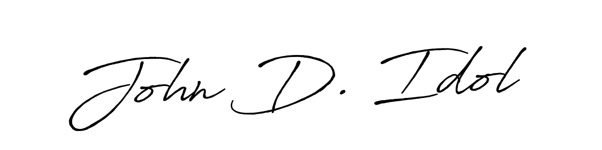 Use a signature maker to create a handwritten signature online. With this signature software, you can design (Antro_Vectra_Bolder) your own signature for name John D. Idol. John D. Idol signature style 7 images and pictures png