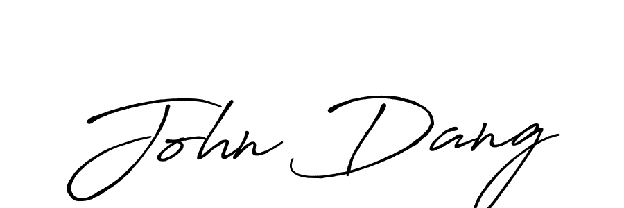 Design your own signature with our free online signature maker. With this signature software, you can create a handwritten (Antro_Vectra_Bolder) signature for name John Dang. John Dang signature style 7 images and pictures png