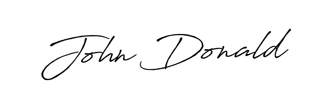 John Donald stylish signature style. Best Handwritten Sign (Antro_Vectra_Bolder) for my name. Handwritten Signature Collection Ideas for my name John Donald. John Donald signature style 7 images and pictures png