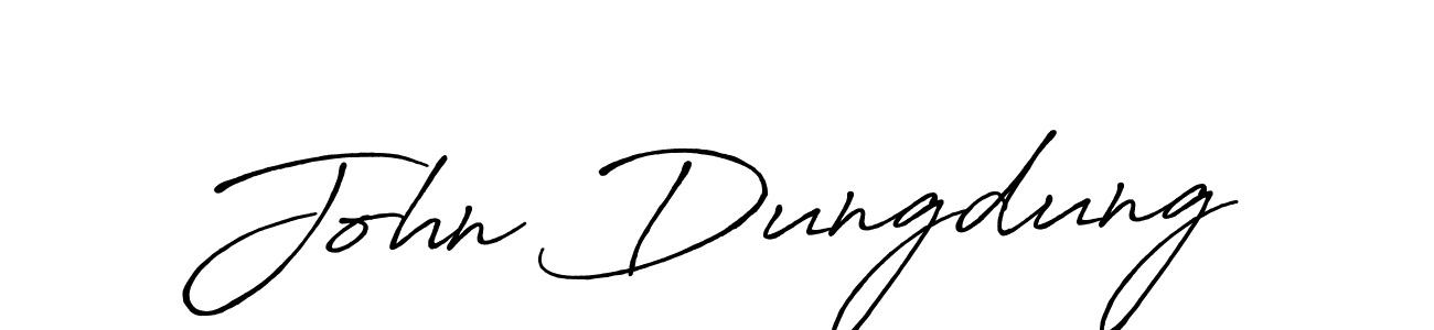 Make a beautiful signature design for name John Dungdung. With this signature (Antro_Vectra_Bolder) style, you can create a handwritten signature for free. John Dungdung signature style 7 images and pictures png