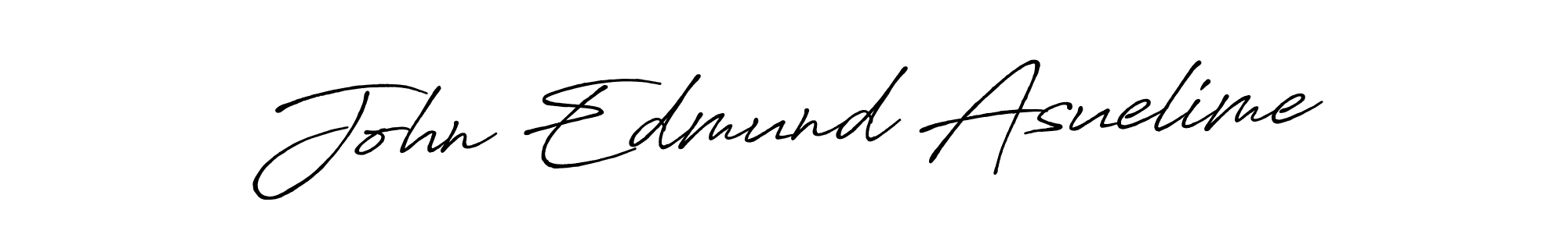 The best way (Antro_Vectra_Bolder) to make a short signature is to pick only two or three words in your name. The name John Edmund Asuelime include a total of six letters. For converting this name. John Edmund Asuelime signature style 7 images and pictures png