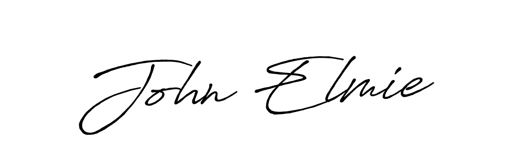 Design your own signature with our free online signature maker. With this signature software, you can create a handwritten (Antro_Vectra_Bolder) signature for name John Elmie. John Elmie signature style 7 images and pictures png