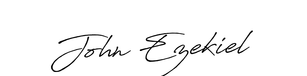How to make John Ezekiel name signature. Use Antro_Vectra_Bolder style for creating short signs online. This is the latest handwritten sign. John Ezekiel signature style 7 images and pictures png