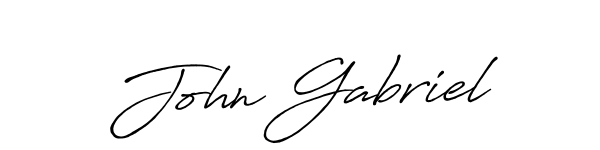 Also we have John Gabriel name is the best signature style. Create professional handwritten signature collection using Antro_Vectra_Bolder autograph style. John Gabriel signature style 7 images and pictures png