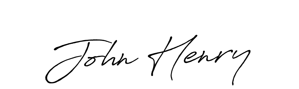 Design your own signature with our free online signature maker. With this signature software, you can create a handwritten (Antro_Vectra_Bolder) signature for name John Henry. John Henry signature style 7 images and pictures png