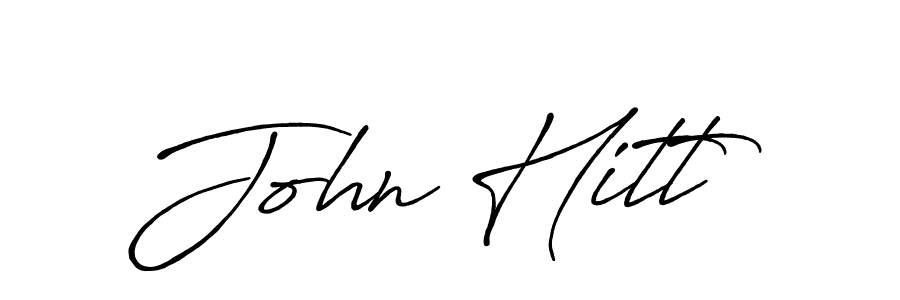 John Hitt stylish signature style. Best Handwritten Sign (Antro_Vectra_Bolder) for my name. Handwritten Signature Collection Ideas for my name John Hitt. John Hitt signature style 7 images and pictures png