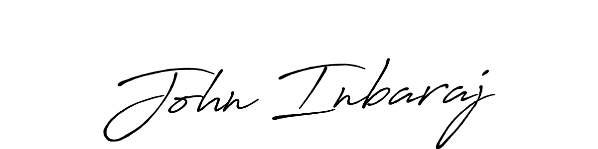 Create a beautiful signature design for name John Inbaraj. With this signature (Antro_Vectra_Bolder) fonts, you can make a handwritten signature for free. John Inbaraj signature style 7 images and pictures png