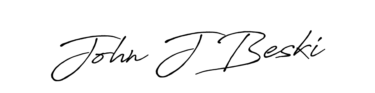 You should practise on your own different ways (Antro_Vectra_Bolder) to write your name (John J Beski) in signature. don't let someone else do it for you. John J Beski signature style 7 images and pictures png