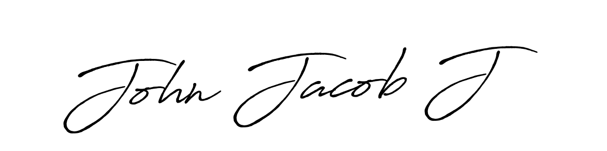 How to make John Jacob J name signature. Use Antro_Vectra_Bolder style for creating short signs online. This is the latest handwritten sign. John Jacob J signature style 7 images and pictures png