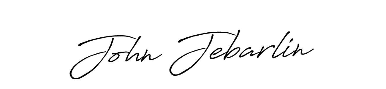 Make a beautiful signature design for name John Jebarlin. With this signature (Antro_Vectra_Bolder) style, you can create a handwritten signature for free. John Jebarlin signature style 7 images and pictures png