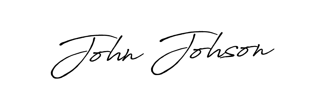 Use a signature maker to create a handwritten signature online. With this signature software, you can design (Antro_Vectra_Bolder) your own signature for name John Johson. John Johson signature style 7 images and pictures png