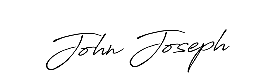 Design your own signature with our free online signature maker. With this signature software, you can create a handwritten (Antro_Vectra_Bolder) signature for name John Joseph. John Joseph signature style 7 images and pictures png