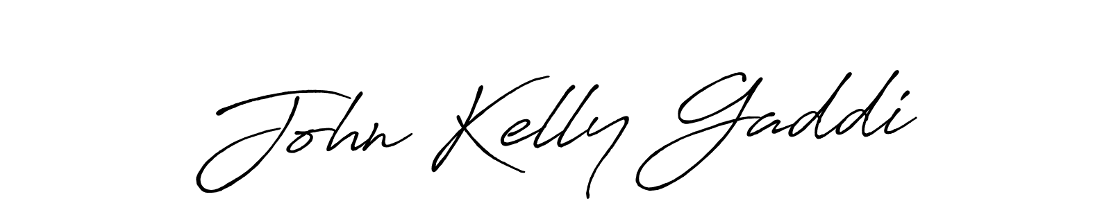 Create a beautiful signature design for name John Kelly Gaddi. With this signature (Antro_Vectra_Bolder) fonts, you can make a handwritten signature for free. John Kelly Gaddi signature style 7 images and pictures png
