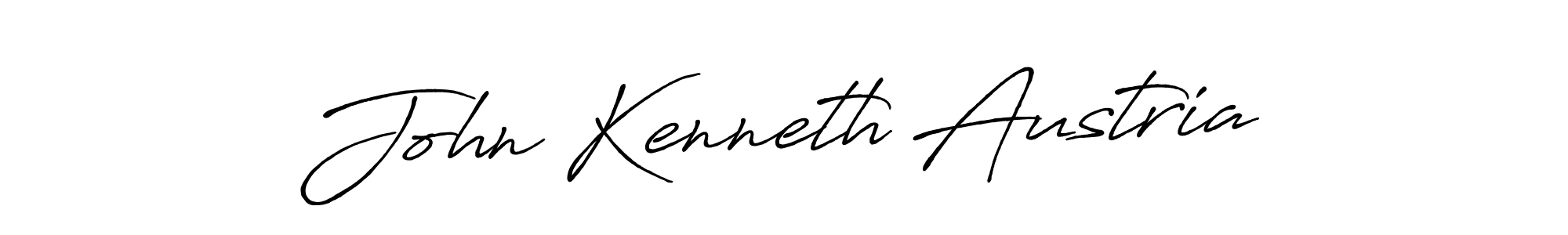 John Kenneth Austria stylish signature style. Best Handwritten Sign (Antro_Vectra_Bolder) for my name. Handwritten Signature Collection Ideas for my name John Kenneth Austria. John Kenneth Austria signature style 7 images and pictures png