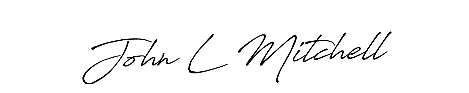 if you are searching for the best signature style for your name John L Mitchell. so please give up your signature search. here we have designed multiple signature styles  using Antro_Vectra_Bolder. John L Mitchell signature style 7 images and pictures png