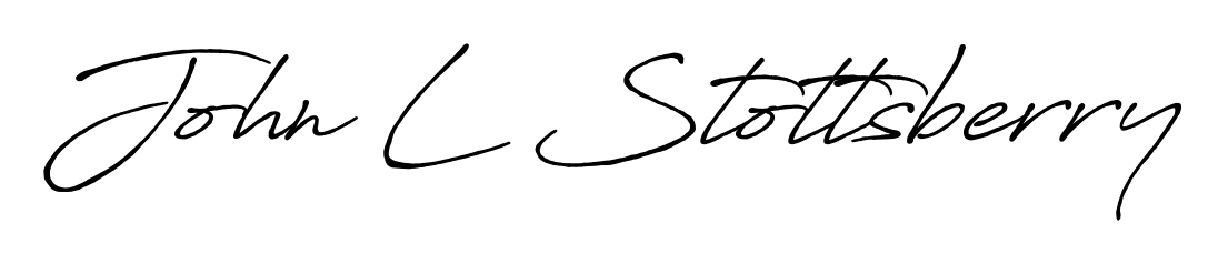Use a signature maker to create a handwritten signature online. With this signature software, you can design (Antro_Vectra_Bolder) your own signature for name John L Stottsberry. John L Stottsberry signature style 7 images and pictures png