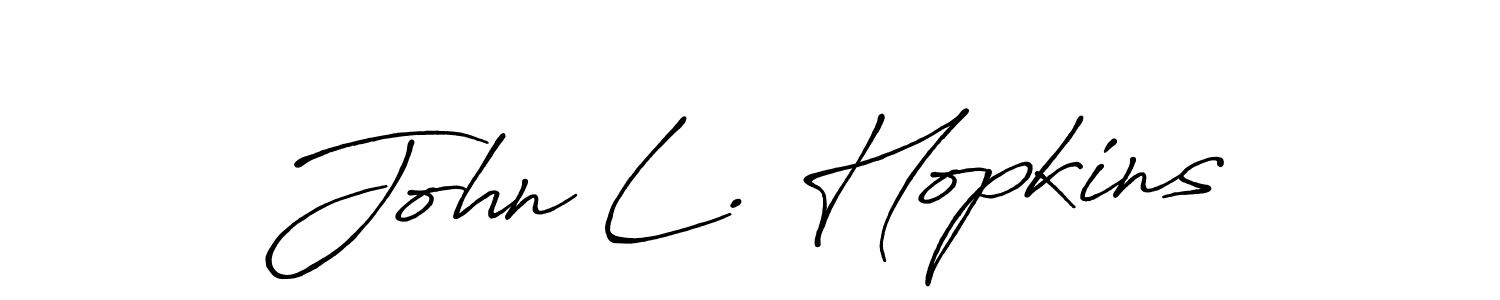 if you are searching for the best signature style for your name John L. Hopkins. so please give up your signature search. here we have designed multiple signature styles  using Antro_Vectra_Bolder. John L. Hopkins signature style 7 images and pictures png