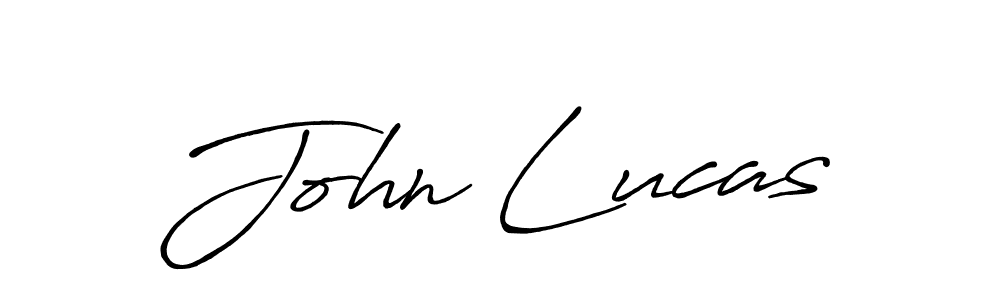 Create a beautiful signature design for name John Lucas. With this signature (Antro_Vectra_Bolder) fonts, you can make a handwritten signature for free. John Lucas signature style 7 images and pictures png