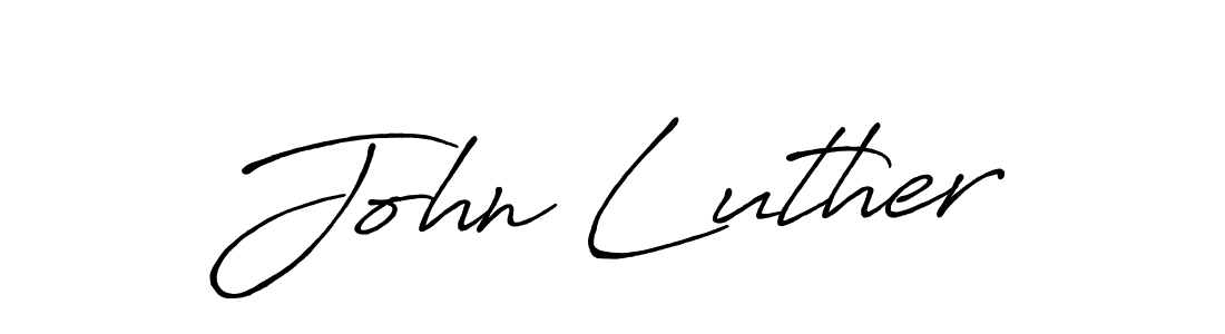 Design your own signature with our free online signature maker. With this signature software, you can create a handwritten (Antro_Vectra_Bolder) signature for name John Luther. John Luther signature style 7 images and pictures png