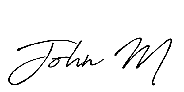 You should practise on your own different ways (Antro_Vectra_Bolder) to write your name (John M) in signature. don't let someone else do it for you. John M signature style 7 images and pictures png