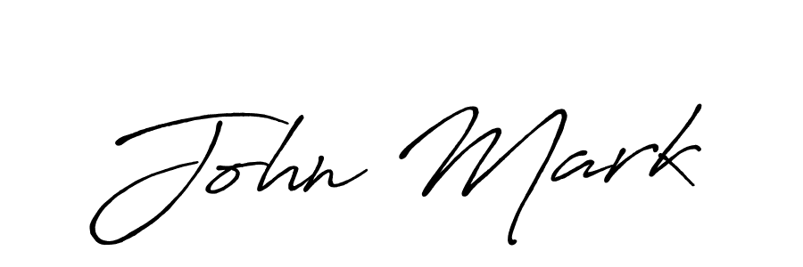 Design your own signature with our free online signature maker. With this signature software, you can create a handwritten (Antro_Vectra_Bolder) signature for name John Mark. John Mark signature style 7 images and pictures png