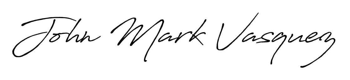 John Mark Vasquez stylish signature style. Best Handwritten Sign (Antro_Vectra_Bolder) for my name. Handwritten Signature Collection Ideas for my name John Mark Vasquez. John Mark Vasquez signature style 7 images and pictures png