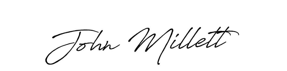 Make a short John Millett signature style. Manage your documents anywhere anytime using Antro_Vectra_Bolder. Create and add eSignatures, submit forms, share and send files easily. John Millett signature style 7 images and pictures png