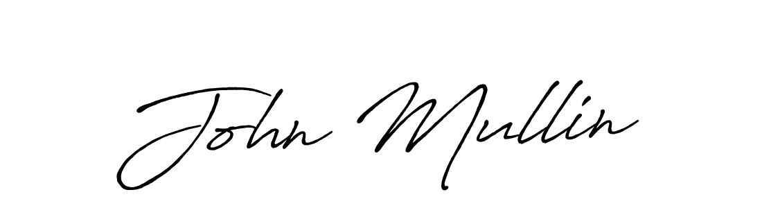 Make a beautiful signature design for name John Mullin. With this signature (Antro_Vectra_Bolder) style, you can create a handwritten signature for free. John Mullin signature style 7 images and pictures png