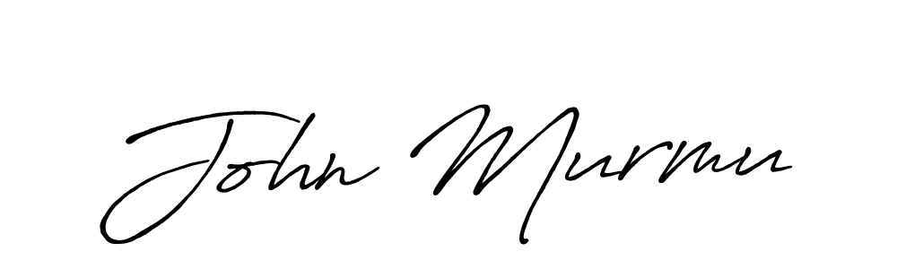 How to make John Murmu name signature. Use Antro_Vectra_Bolder style for creating short signs online. This is the latest handwritten sign. John Murmu signature style 7 images and pictures png