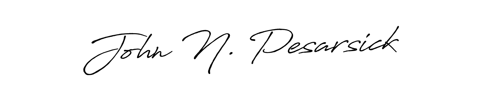 John N. Pesarsick stylish signature style. Best Handwritten Sign (Antro_Vectra_Bolder) for my name. Handwritten Signature Collection Ideas for my name John N. Pesarsick. John N. Pesarsick signature style 7 images and pictures png