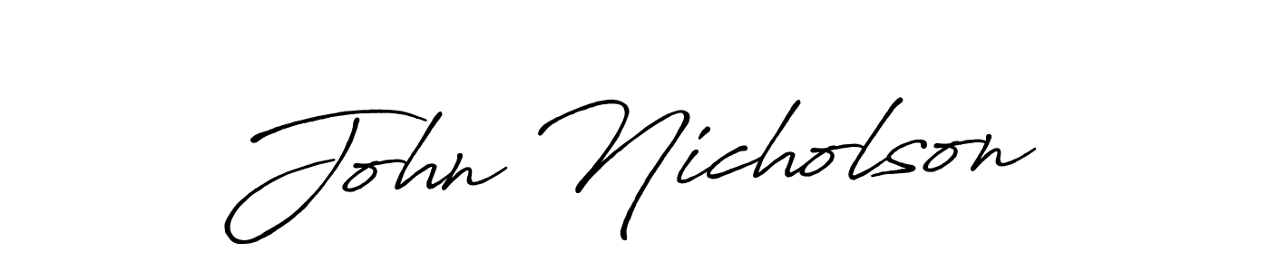 The best way (Antro_Vectra_Bolder) to make a short signature is to pick only two or three words in your name. The name John Nicholson include a total of six letters. For converting this name. John Nicholson signature style 7 images and pictures png