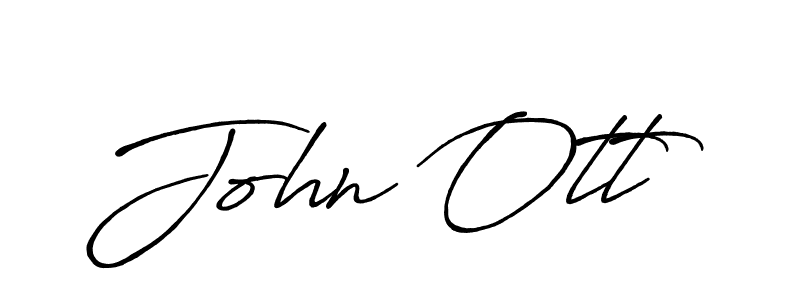 Make a beautiful signature design for name John Ott. With this signature (Antro_Vectra_Bolder) style, you can create a handwritten signature for free. John Ott signature style 7 images and pictures png