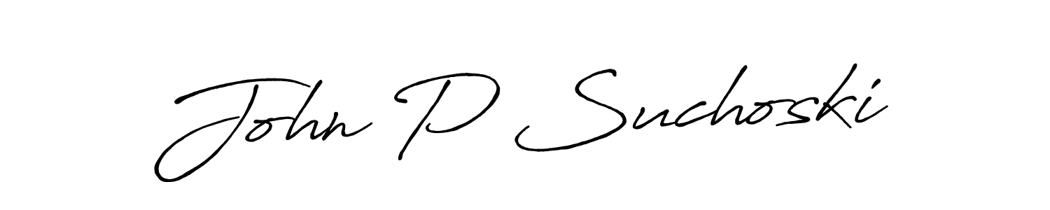Also You can easily find your signature by using the search form. We will create John P Suchoski name handwritten signature images for you free of cost using Antro_Vectra_Bolder sign style. John P Suchoski signature style 7 images and pictures png