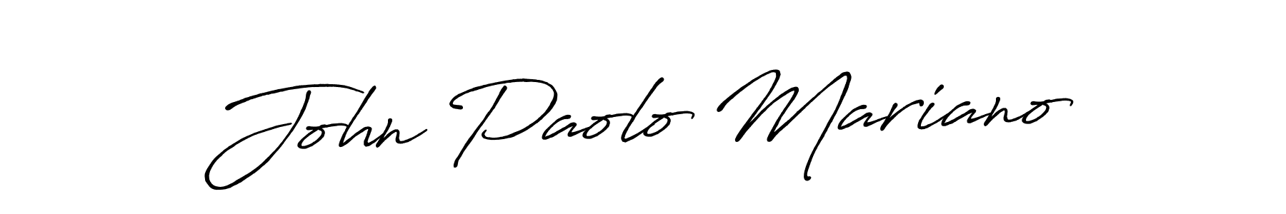 Antro_Vectra_Bolder is a professional signature style that is perfect for those who want to add a touch of class to their signature. It is also a great choice for those who want to make their signature more unique. Get John Paolo Mariano name to fancy signature for free. John Paolo Mariano signature style 7 images and pictures png