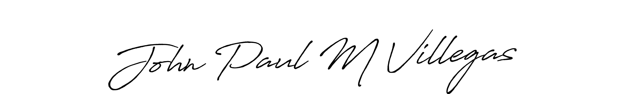 Also You can easily find your signature by using the search form. We will create John Paul M Villegas name handwritten signature images for you free of cost using Antro_Vectra_Bolder sign style. John Paul M Villegas signature style 7 images and pictures png
