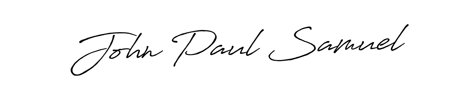 John Paul Samuel stylish signature style. Best Handwritten Sign (Antro_Vectra_Bolder) for my name. Handwritten Signature Collection Ideas for my name John Paul Samuel. John Paul Samuel signature style 7 images and pictures png