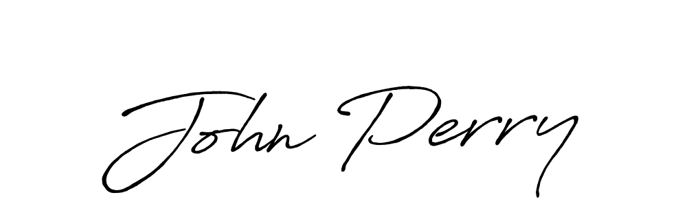 How to make John Perry name signature. Use Antro_Vectra_Bolder style for creating short signs online. This is the latest handwritten sign. John Perry signature style 7 images and pictures png