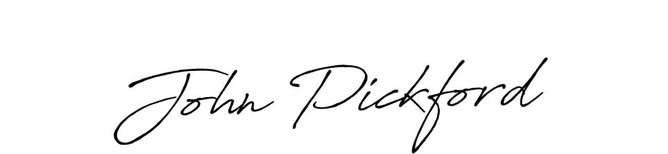 John Pickford stylish signature style. Best Handwritten Sign (Antro_Vectra_Bolder) for my name. Handwritten Signature Collection Ideas for my name John Pickford. John Pickford signature style 7 images and pictures png